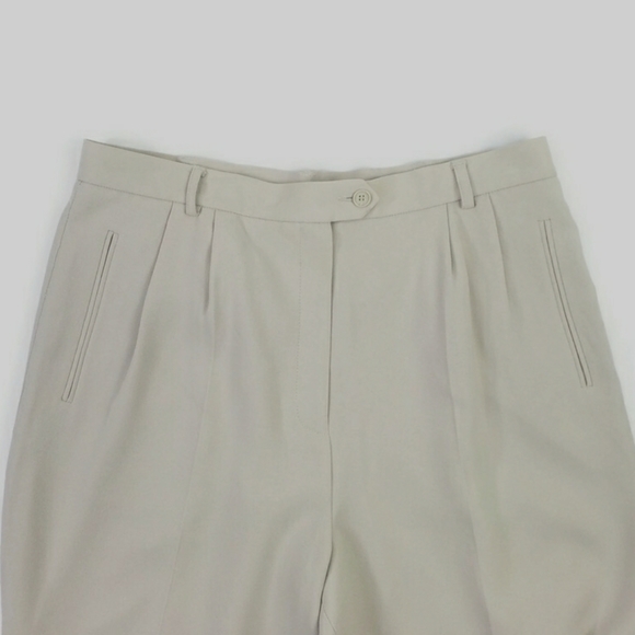 NYGARD Collection Putty Crepe Essential Pleated Front Dress Pants Womens 12P - Picture 7 of 14